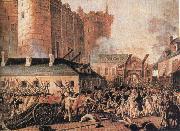 bastiljens fall den 14 juli 1789 samtida malning